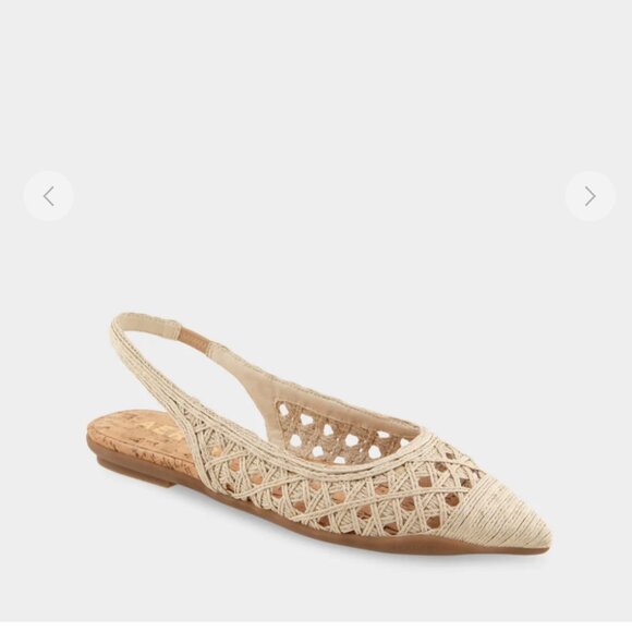 NIB Aerosoles Raffia Diego Slingback 5.5 - Picture 2 of 7